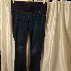 Old Navy Dark Blue Maternity Jeans 4 LONG
